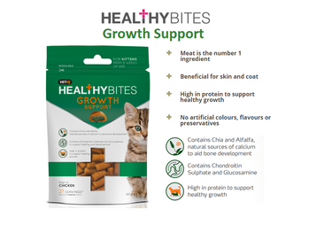 Healthy Bites Growth Support Kitten Treats 65g - 65G